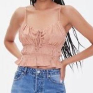 FOREVER 21 Satin Tiered Cami - Mauve